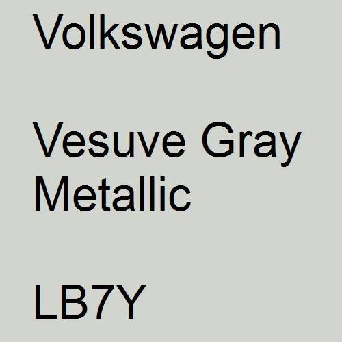 Volkswagen, Vesuve Gray Metallic, LB7Y.